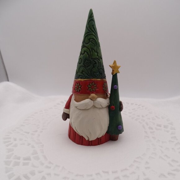 Jim Shore Christmas Gnome Tree-mendous Tidings 4"3/4" Figurine - Picture 1 of 8